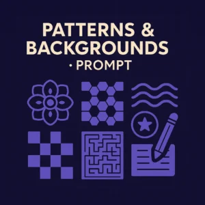 Patterns and Backgrounds Coloring Page Prompt