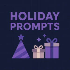 Holiday Coloring Page Prompt