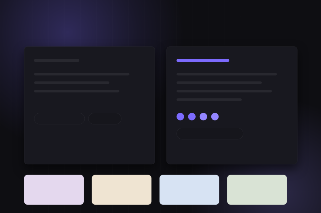 Article cover in the ChatPrompt Genius palette: two side-by-side panels comparing a plain saved prompt with a configured custom GPT, plus four pastel pack tiles.